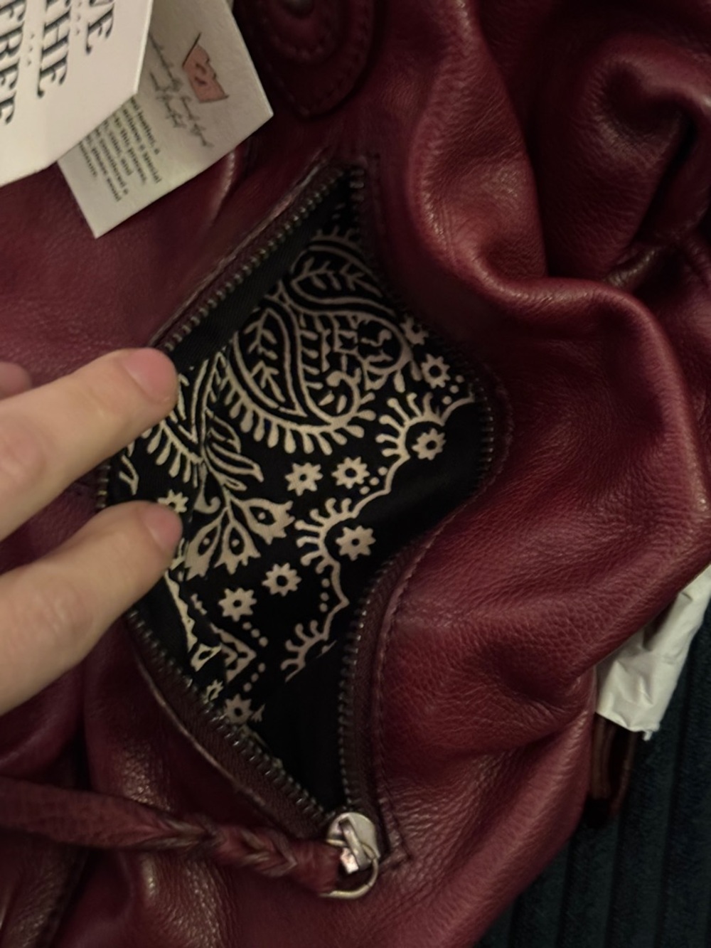 (SOLD) Free People Emerson Tote - Red Rock Color, from the We the People Line. - Picture 8 of 14